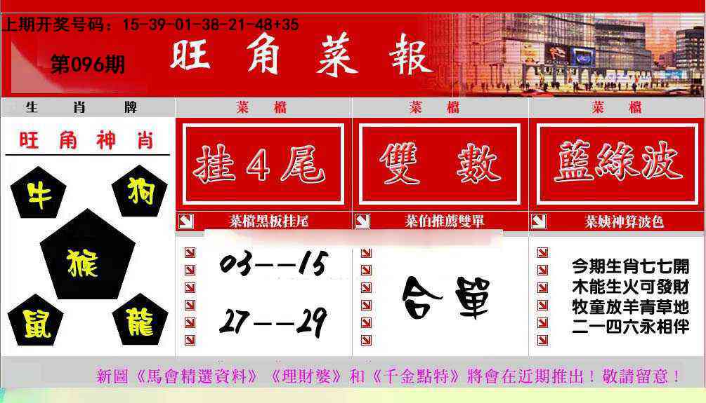 096期旺角菜报[图]