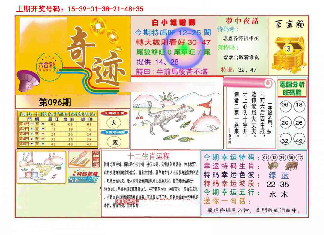 096期九龍奇迹A(推荐)[图]